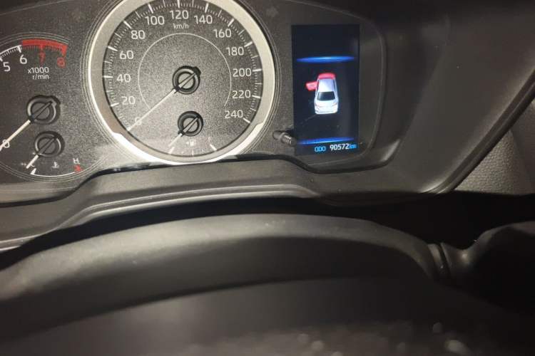 Used Toyota Corolla 2019 1.2T S-CVT GL-i Elite Edition Odometer Close Up