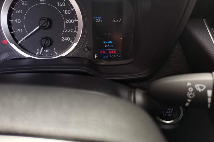 Used Toyota Corolla 2019 1.2T S-CVT GL-i Elite Edition Odometer Close Up