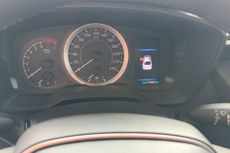 Used Toyota Corolla 2019 1.2T S-CVT GL Pioneer Edition Odometer Close Up