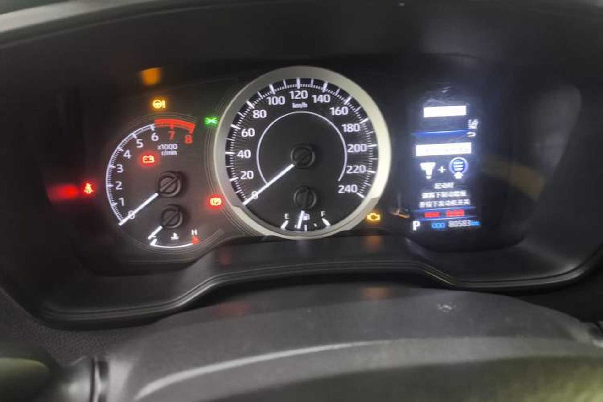 Used Toyota Corolla 2019 1.2T S-CVT GL-i Elite Edition Odometer Close Up