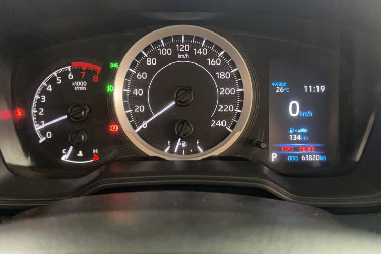 Used Toyota Corolla 2019 1.2T S-CVT GL-i Elite Edition Odometer Close Up