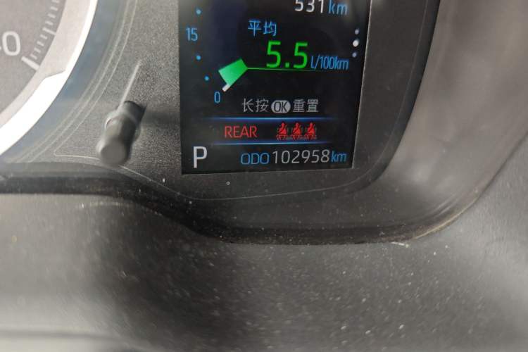 Used Toyota Corolla 2019 1.2T S-CVT GL-i Elite Edition Odometer Close Up