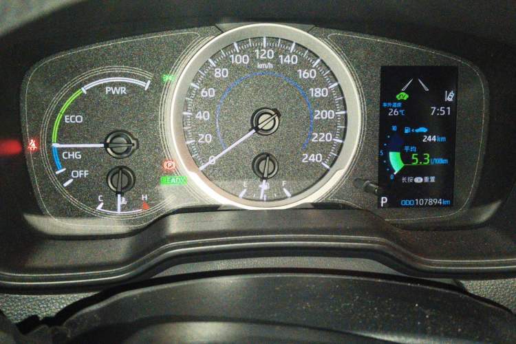 Used Toyota Corolla 2019 Dual-Engine 1.8L E-CVT GL-i Elite Edition Odometer Close Up