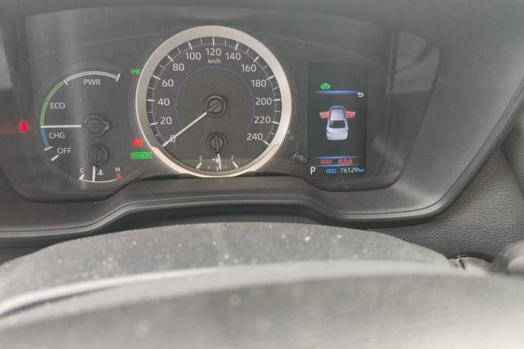 Used Toyota Corolla 2021 Dual-Engine 1.8L E-CVT Pioneer Edition Odometer Close Up