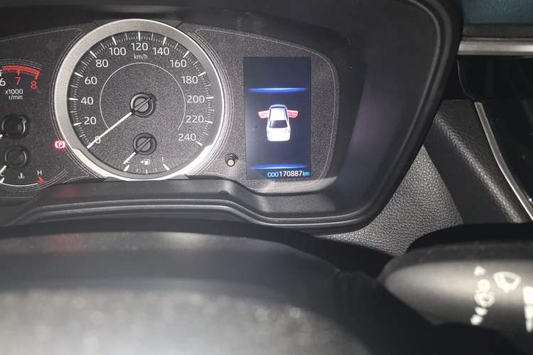 Used Toyota Corolla 2021 1.2T S-CVT Elite Edition Odometer Close Up