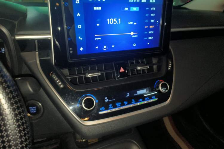 Used Toyota Corolla 2021 1.2T S-CVT Elite Edition Audio And AC Panel