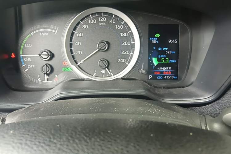 Used Toyota Corolla 2021 Dual-Motor 1.8L E-CVT Elite Edition Odometer Close Up