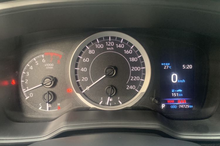 Used Toyota Corolla 2021 1.2T S-CVT Elite PLUS Edition Odometer Close Up
