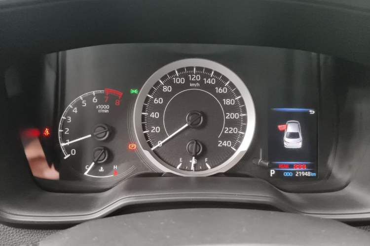 Used Toyota Corolla 2021 TNGA 1.5L CVT Pioneer Edition Odometer Close Up