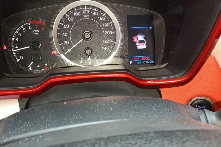 Used Toyota Corolla 2021 1.2T S-CVT Pioneer PLUS Edition Odometer Close Up