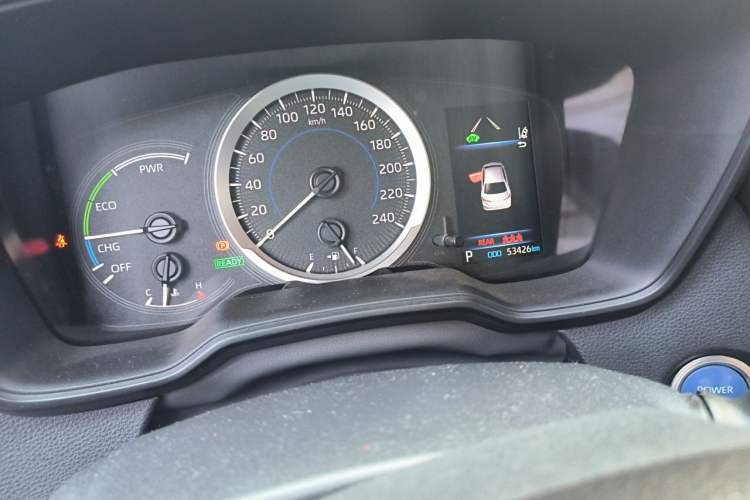Used Toyota Corolla 2021 Dual-Engine 1.8L E-CVT Pioneer Edition Odometer Close Up