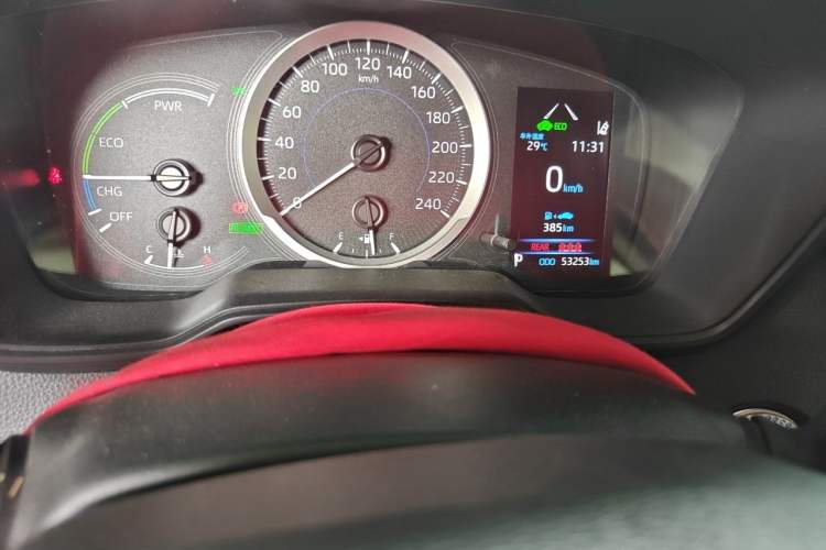 Used Toyota Corolla 2021 Dual-Motor 1.8L E-CVT Elite Edition Odometer Close Up