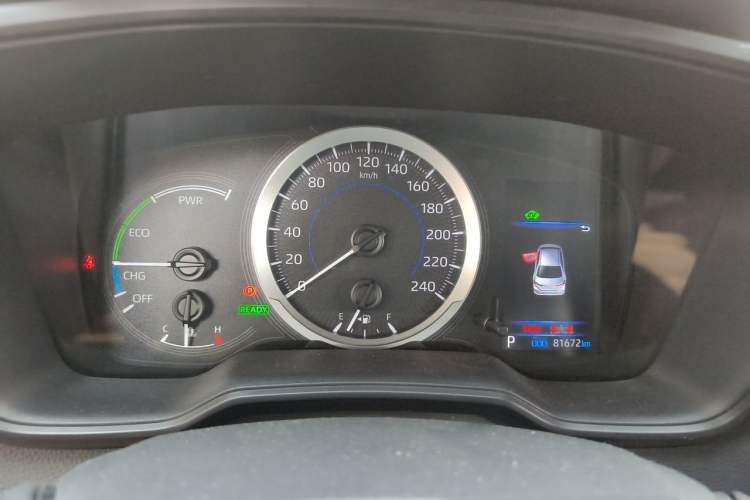 Used Toyota Corolla 2021 Dual-Motor 1.8L E-CVT Elite Edition Odometer Close Up