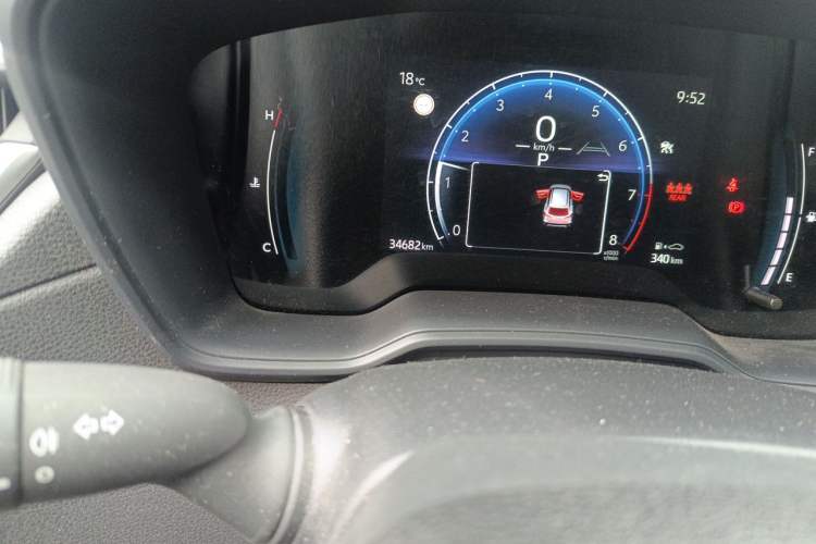 Used Toyota Corolla Cross 2022 2.0L Elite Edition Odometer Close Up