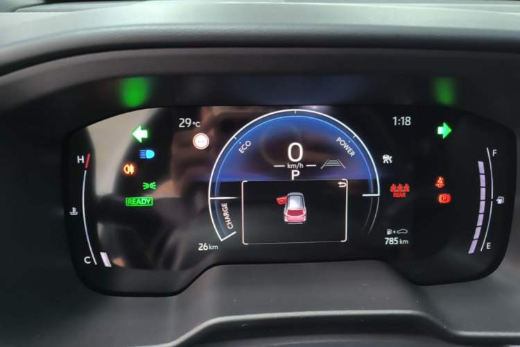 Used Toyota Corolla Cross 2026 Model 2.0L Smart Electric Hybrid Dual-Engine Pioneer Edition Instrument Cluster