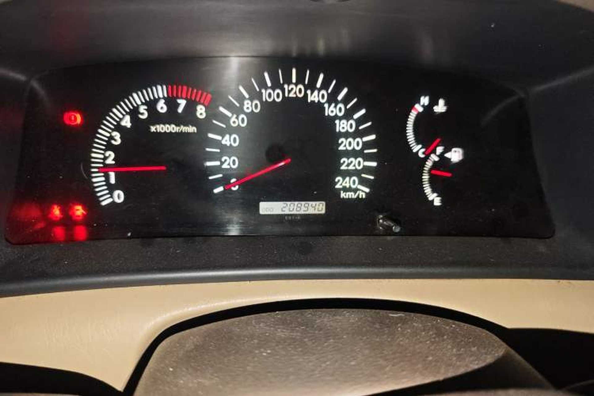 Used Toyota Corolla EX 2004 1.8L Manual GLX-i Odometer Close Up