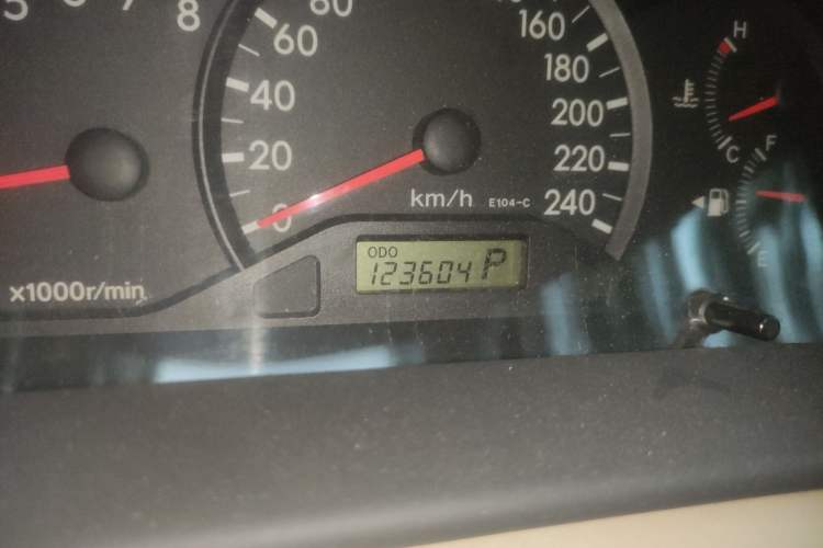Used Toyota Corolla EX 2007 1.6L Automatic G Odometer Close Up