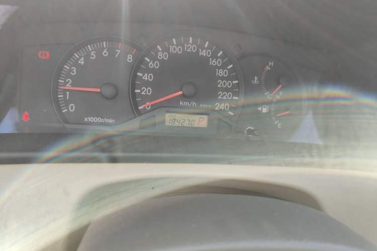 Used Toyota Corolla EX 2007 1.6L Automatic G Odometer Close Up