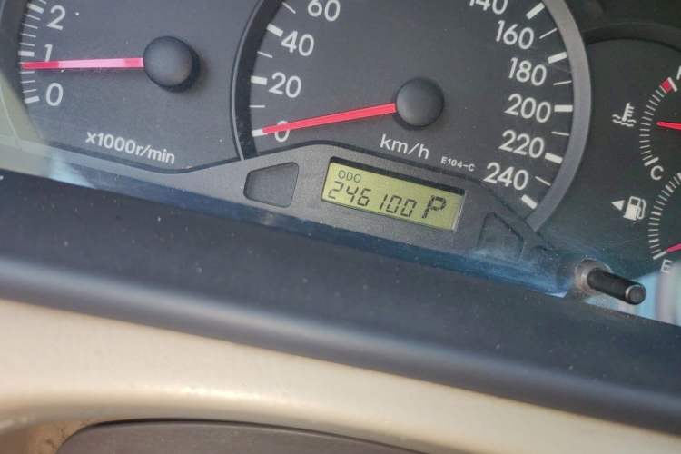 Used Toyota Corolla EX 2007 1.6L Automatic G Odometer Close Up