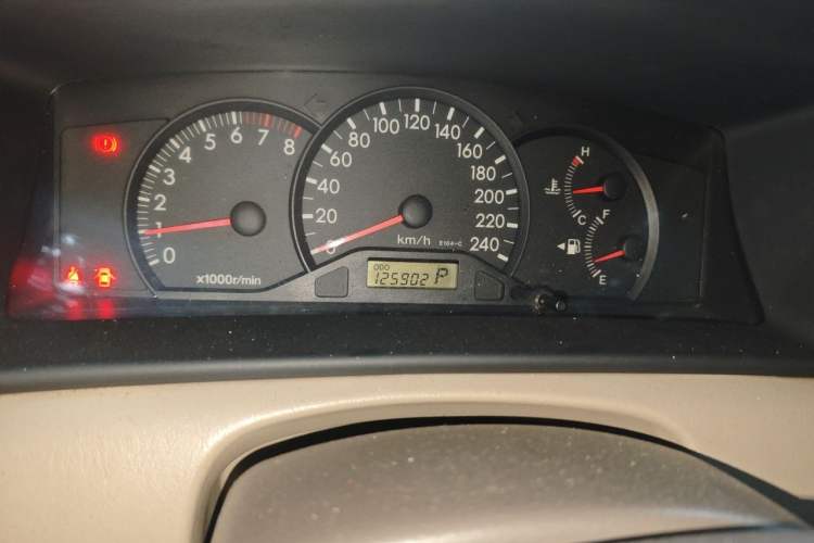 Used Toyota Corolla EX 2007 1.6L Automatic G Odometer Close Up