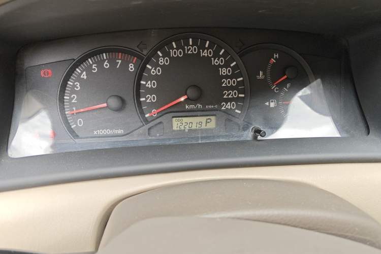 Used Toyota Corolla EX 2007 1.6L Automatic G Odometer Close Up