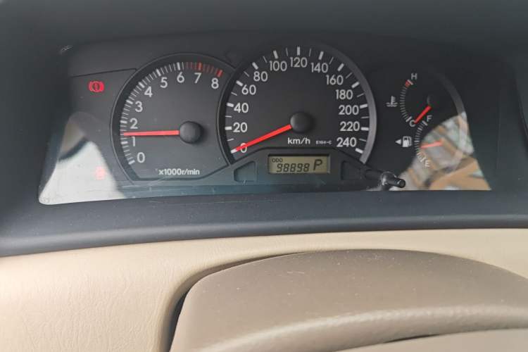 Used Toyota Corolla EX 2007 1.6L Automatic G Odometer Close Up