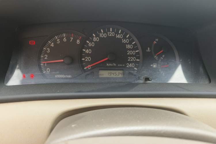Used Toyota Corolla EX 2007 1.6L Manual G Odometer Close Up