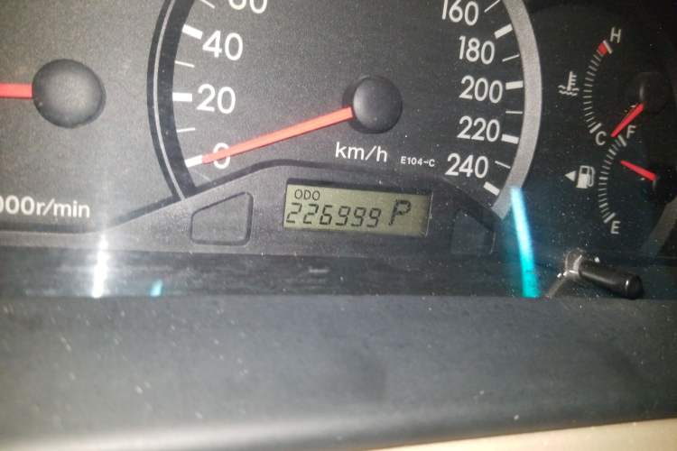 Used Toyota Corolla EX 2007 1.6L Automatic G Odometer Close Up