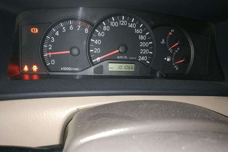 Used Toyota Corolla EX 2007 1.6L Manual G Odometer Close Up