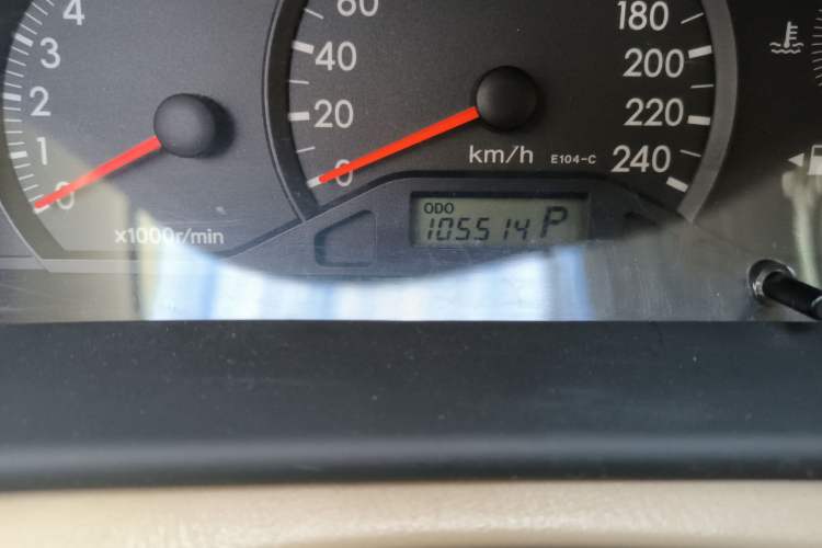 Used Toyota Corolla EX 2009 1.6L Automatic G Special Edition Odometer Close Up