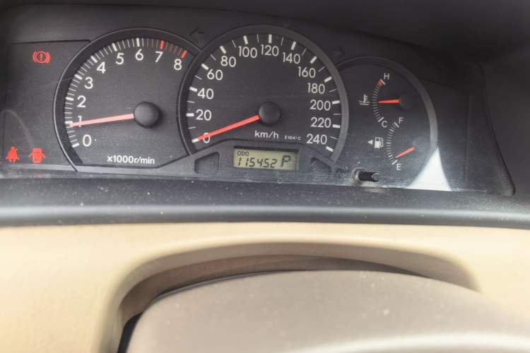 Used Toyota Corolla EX 2009 1.6L Automatic G Special Edition Odometer Close Up