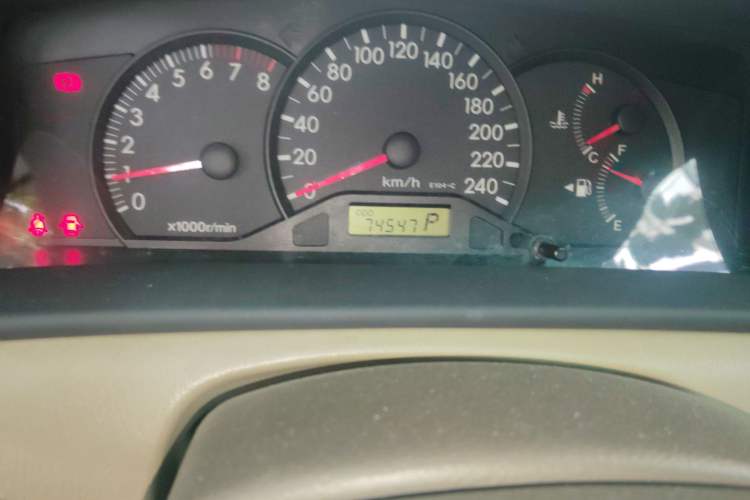 Used Toyota Corolla EX 2009 1.6L Automatic Deluxe Edition Odometer Close Up