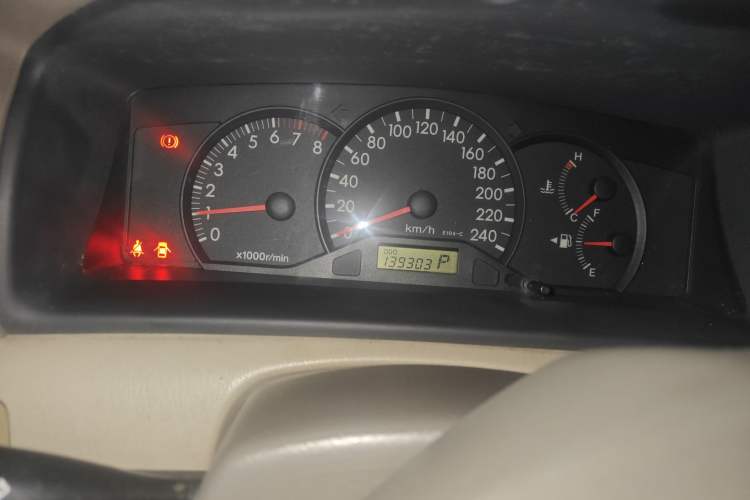 Used Toyota Corolla EX 2009 1.6L Automatic G Special Edition Odometer Close Up