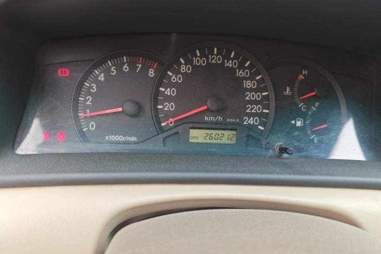 Used Toyota Corolla EX 2009 1.6L Manual Special Offer Edition Odometer Close Up