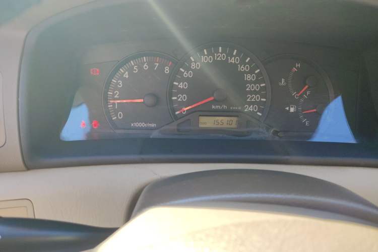 Used Toyota Corolla EX 2009 1.6L Manual Special Offer Edition Odometer Close Up