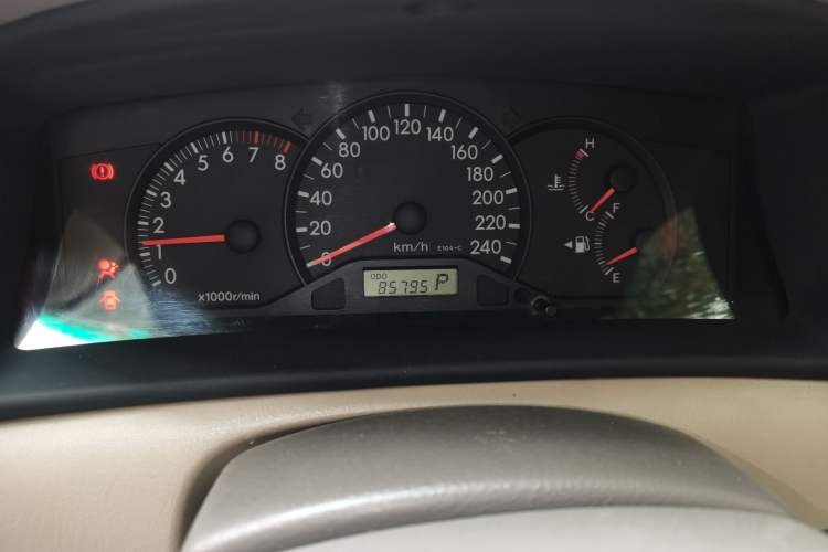 Used Toyota Corolla EX 2009 1.6L Automatic G Special Edition Odometer Close Up