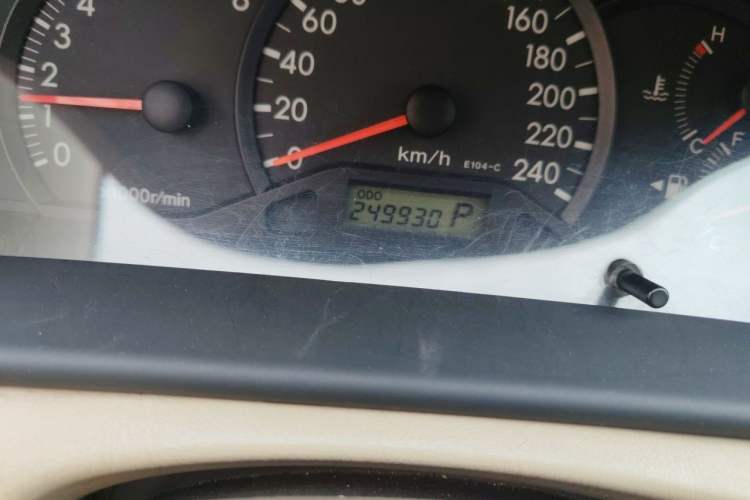 Used Toyota Corolla EX 2009 1.6L Automatic G Special Edition Odometer Close Up