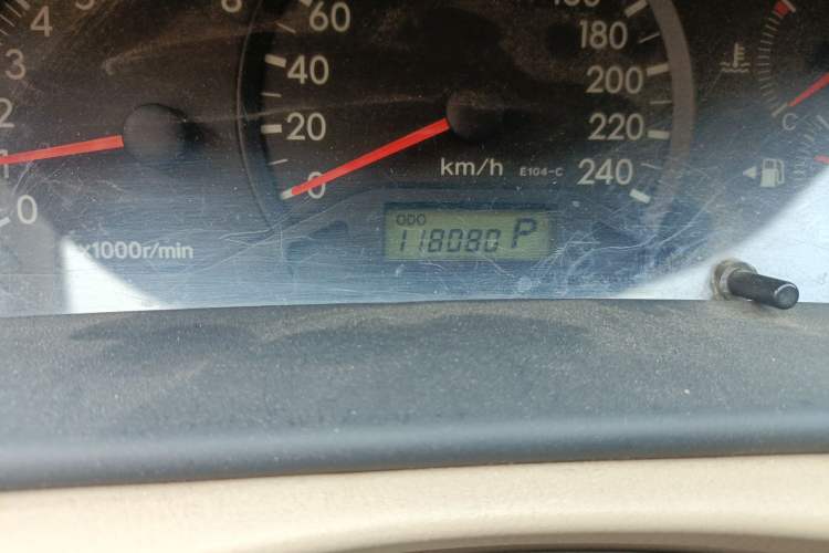 Used Toyota Corolla EX 2009 1.6L Automatic G Special Edition Odometer Close Up