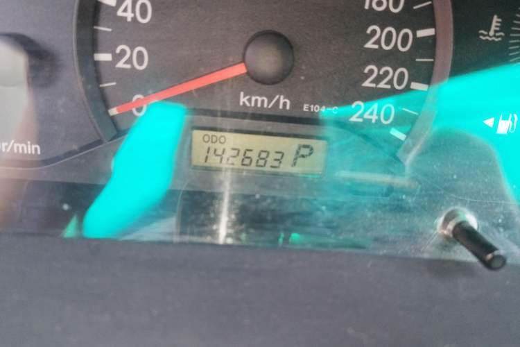Used Toyota Corolla EX 2009 1.6L Automatic Deluxe Edition Odometer Close Up