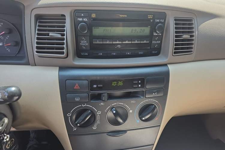 Used Toyota Corolla EX 2010 1.6L Manual Classic Edition Audio And AC Panel