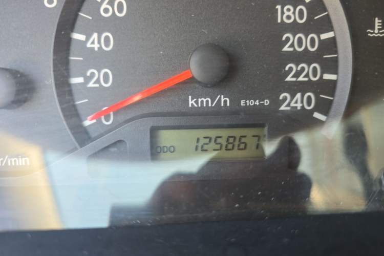Used Toyota Corolla EX 2010 1.6L Manual Classic Edition Odometer Close Up