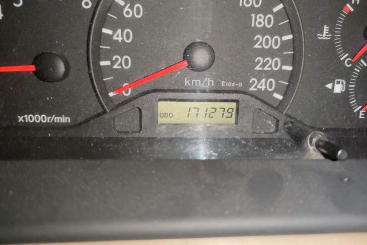 Used Toyota Corolla EX 2010 1.6L Manual Classic Edition Odometer Close Up
