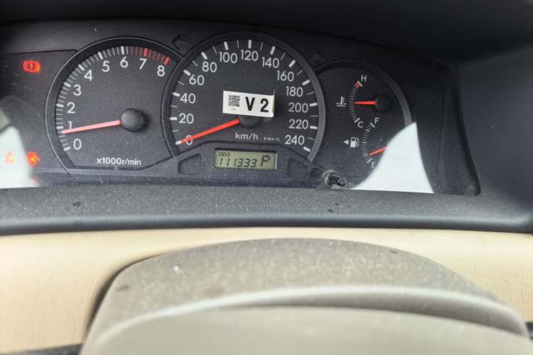 Used Toyota Corolla EX 2010 1.6L Automatic Luxury Edition Odometer Close Up