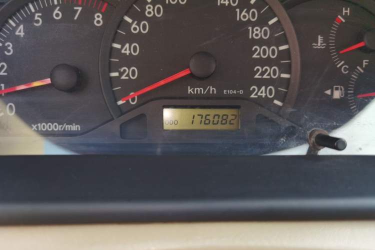 Used Toyota Corolla EX 2010 1.6L Manual Special Offer Edition Odometer Close Up