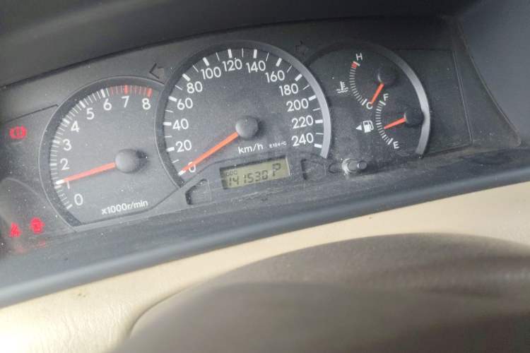 Used Toyota Corolla EX 2010 1.6L Automatic Classic Edition Odometer Close Up