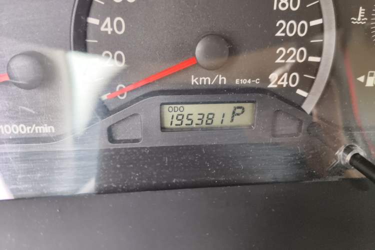 Used Toyota Corolla EX 2010 1.6L Automatic Classic Edition Odometer Close Up