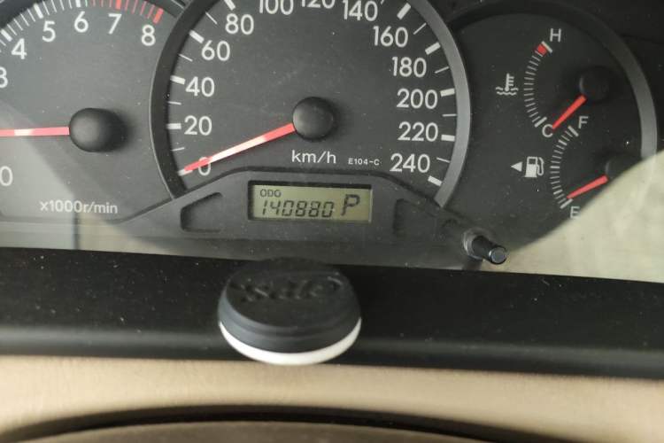 Used Toyota Corolla EX 2010 1.6L Automatic Classic Edition Odometer Close Up