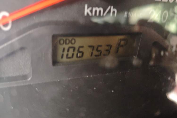Used Toyota Corolla EX 2010 1.6L Automatic Classic Edition Odometer Close Up