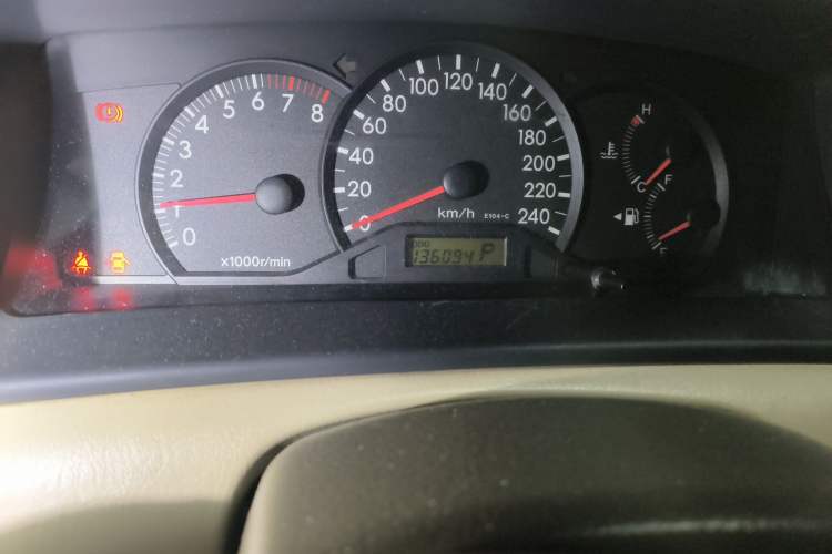 Used Toyota Corolla EX 2010 1.6L Automatic Classic Edition Odometer Close Up