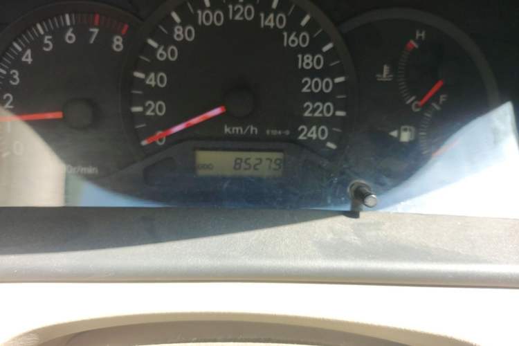 Used Toyota Corolla EX 2010 1.6L Manual Classic Edition Odometer Close Up